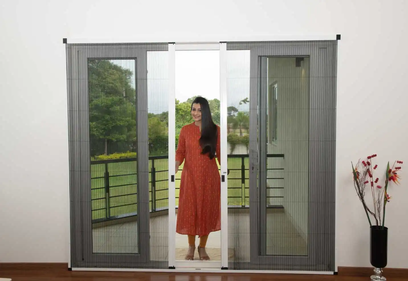 pleated flex mosquito nets for balcony in cochin
