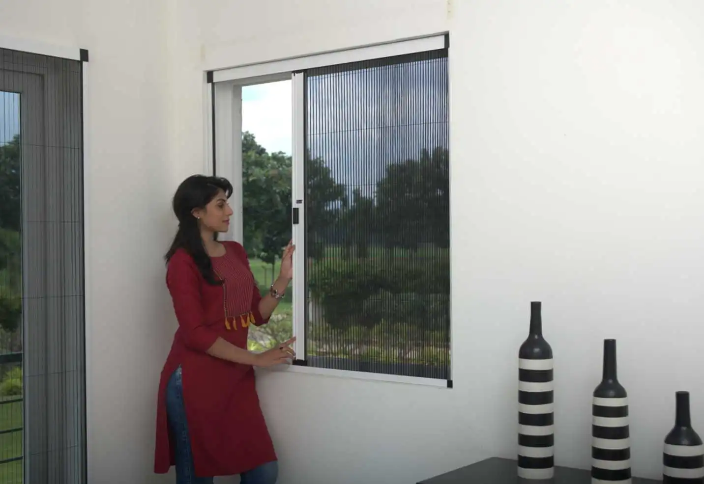 pleated flex mosquito nets for window in cochin