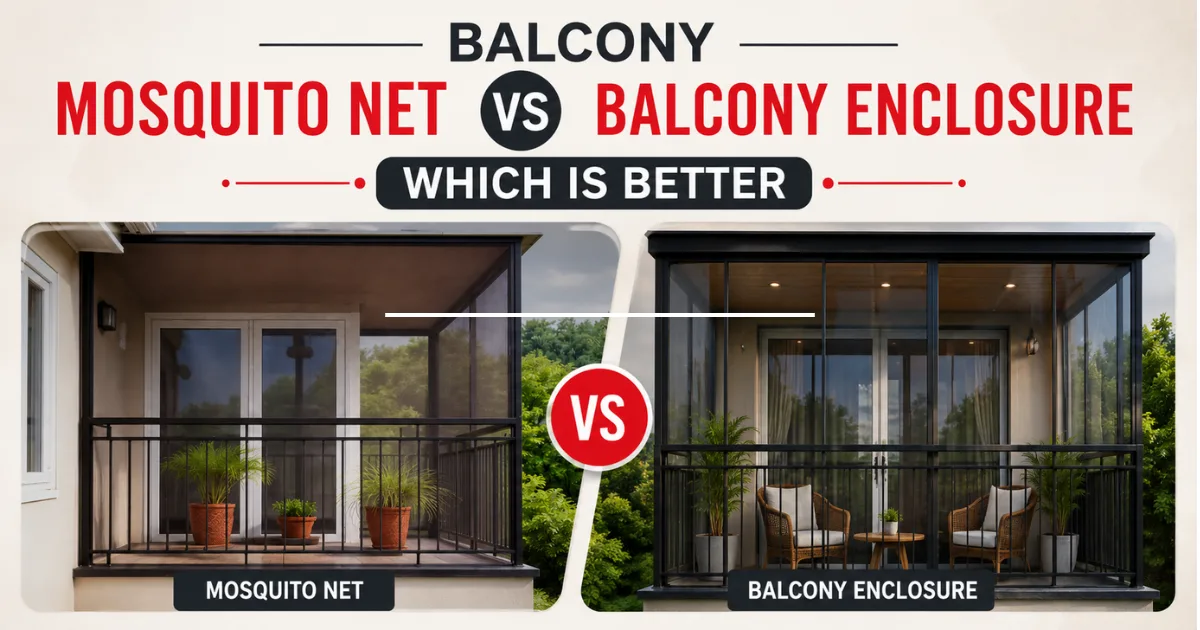 balcony mosquito net vs balcony enclosure