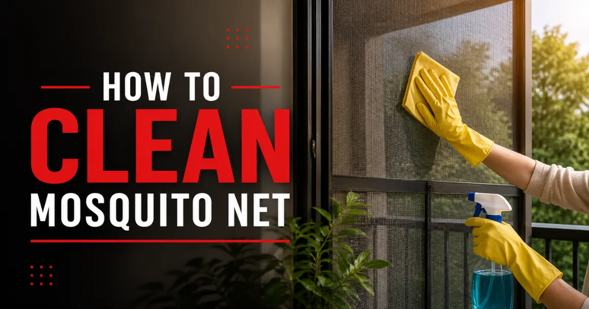 how to clean mosquito net