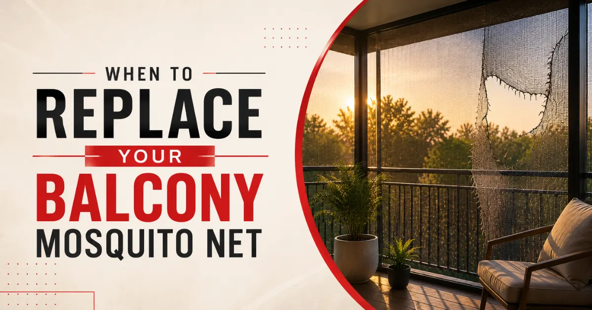 replace your balcony mosquito net