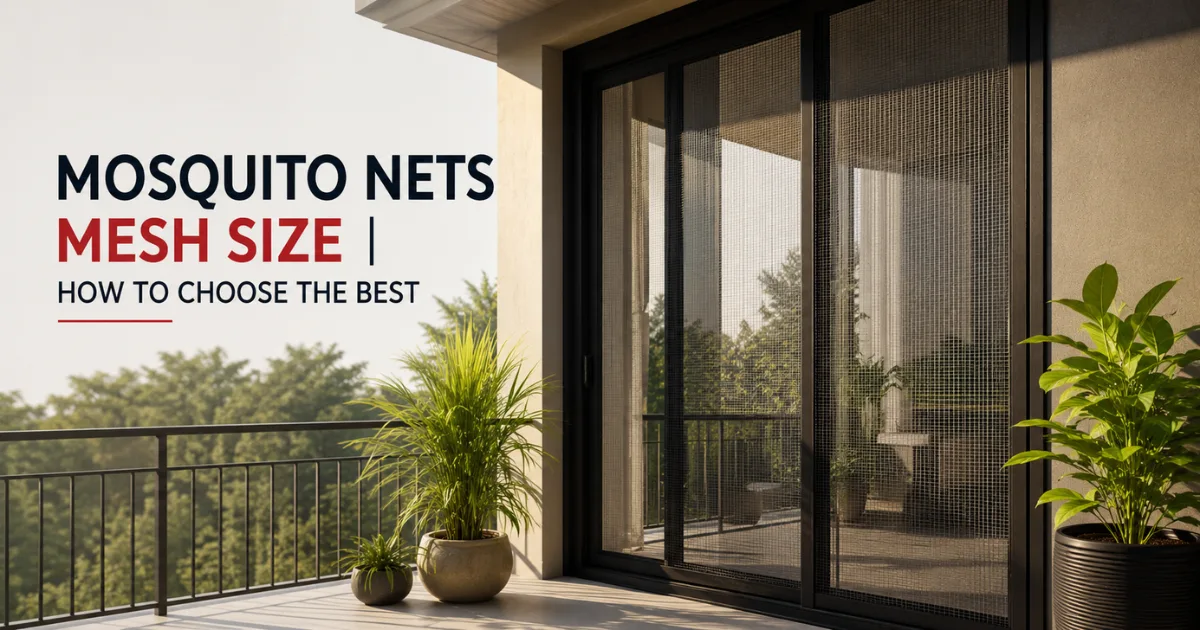 mosquito nets mesh size