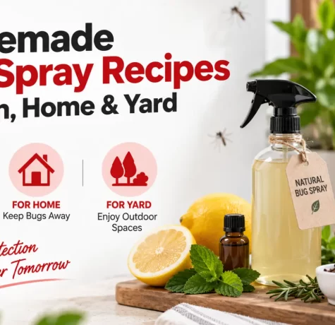 homemade bug spray recipes for skin, home & yard